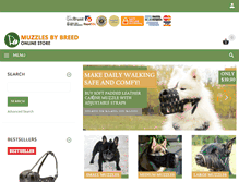 Tablet Screenshot of dog-muzzles-by-breed.com
